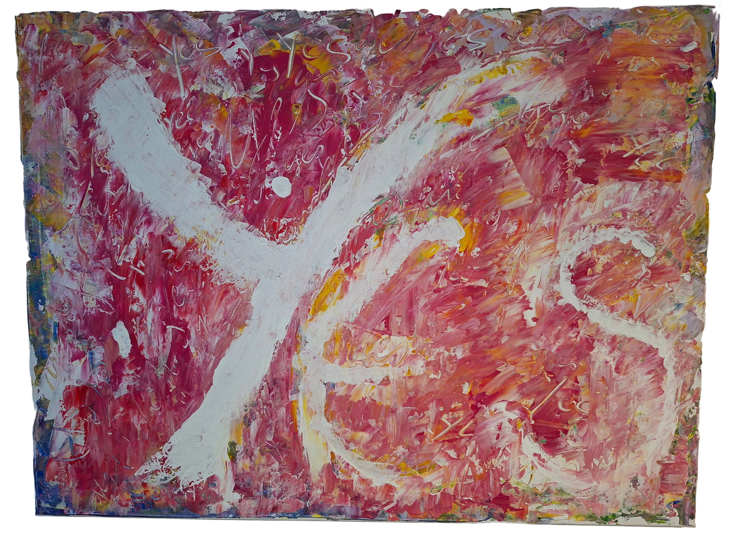 YES - Energized Meditation Painting | Hand-Painted Unique Piece
